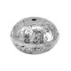 Metall Perle Disc Blume 21x14mm Antik silber